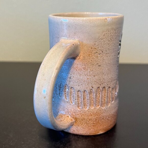 Handcrafted Kokopelli Flute Player Native American Pottery Mug ~ Artist Signed - Picture 4 of 11